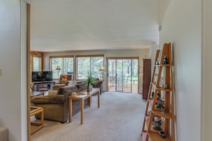 TV, fireplace, DVD player