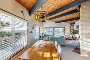 Interior - Sunny Home with Beautiful Ocean Views, WiFi, & Private Hot Tub (Newport)