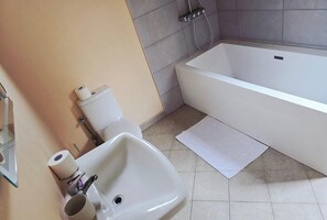 Shower, hair dryer, towels, soap - Jugroop Beach House (Tombeau Bay)