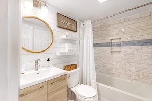 Douche, serviettes fournies