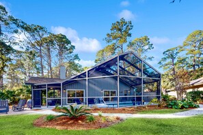 Exterior - Renovated home with private screened pool, lagoon views & nearby beach access (Hilton Head)