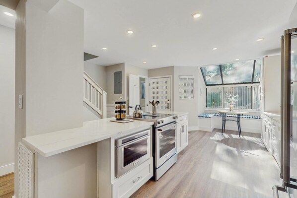 Fridge, microwave, oven, stovetop - Modern Coastal Retreat | Walk to Beach | Pool & Tennis | Pet-Friendly (Hilton Head)