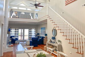 Interior - Second-row beach house with ocean views, central AC, & washer/dryer (Edisto Beach)