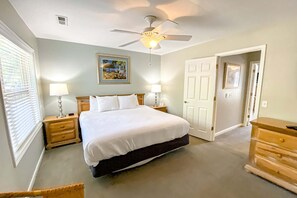 WiFi, bed sheets - Water-view condo with covered deck, on-site golf, AC, & W/D - close to beach (Hilton Head)