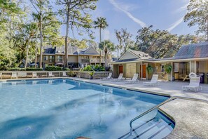 Pool - Welcoming Condo with Lagoon Views, Deck, Shared Pool & Nearby Beach Access (Hilton Head)
