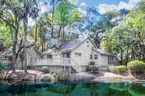 Exterior - Updated, dog-friendly home with grill, W/D, screened porch, & central AC (Edisto Beach)