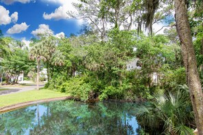 Property grounds - Updated, dog-friendly home with grill, W/D, screened porch, & central AC (Edisto Beach)
