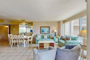 TV, DVD player, offices - Waterfront Condo with Shared Pools, Hot Tubs, Private Balconies, and Ocean Views (Hilton Head)