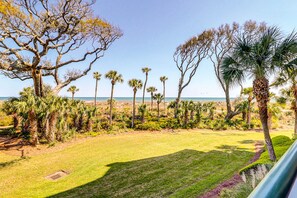 Property grounds - Stunning oceanfront villa with WiFi, pool & hot tub, private balcony (Hilton Head)