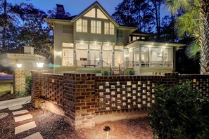 Exterior - Luxurious home with private pool, central AC, & high-speed WiFi - walk to beach (Hilton Head)