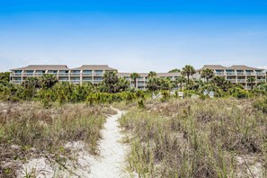 Exterior - Condo with Coligny Beach views, outdoor pool, beach access, balcony, W/D, & AC (Hilton Head)