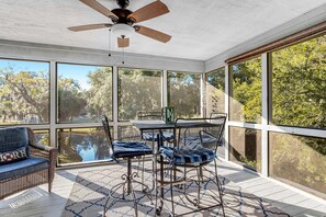 Dining - Dog-friendly beach home with screened porch, charming interior, & W/D (Edisto Beach)