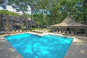 Pool - Two-Story Villa with WiFi, Pool, & Tennis - Easy Walk to the Beach (Hilton Head)