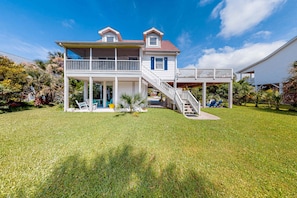 Exterior - Dog-Friendly, Oceanside House w/Private Washer/Dryer, Free WiFi, Patio (Edisto Beach)