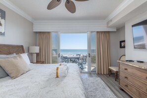 Iron/ironing board, WiFi, bed sheets - Panoramic direct oceanfront view condo w/ pool, hot tub, gym & steps to beach (Hilton Head)