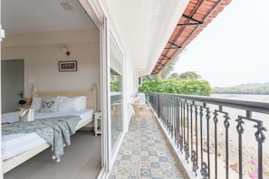 Appartement, 2 slaapkamers, uitzicht op rivier | Terras