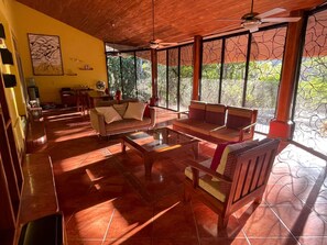 Living area - Immersion Nature at Casa Avifauna - Swimming Pool & Tropical Serenity (Playa Ocotal, Sardinal)