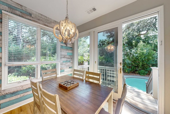 Dining - Bright & Expansive Beach Retreat with Private Pool (Hilton Head)