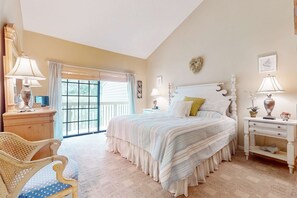 Desk, WiFi, bed sheets - Family-Friendly Condo near the Beach, Patio, & Shared Pool (Hilton Head)