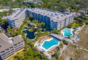 Exterior - Oceanfront condo with pools, hot tubs, fitness room, & central AC (Hilton Head)