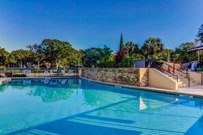 Pool - Oceanfront Condo with Ocean View, Shared Pool/Hot Tub, and Nearby Beach Access (Hilton Head)