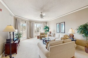TV - Waterfront Condo with Ocean Views, Shared Pool, Hot Tub, and Covered Balcony (Hilton Head)
