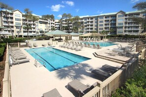 Pool - Waterfront Condo with Ocean Views, Shared Pool, Hot Tub, and Covered Balcony (Hilton Head)