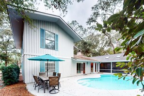 Pool - Spacious Home with Private Pool, Game Room, & Big Backyard - Great for Groups (Hilton Head)