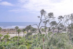 On the beach - Sunlit Oceanfront Condo with Two Balconies, Wet Bar, Beach Views & WiFi (Hilton Head)