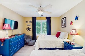 Desk, iron/ironing board, WiFi, bed sheets - Second-Floor Condo w/Free WiFi, Shared Pool, Hot Tub, Balcony, Golf Course View (Hilton Head)