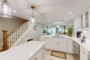 Fridge, microwave, oven, stovetop - Shipyard Plantation Villa at The Greens - Tennis, Golf, Pools & Beach Access (Hilton Head)