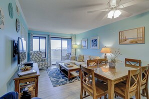 TV, offices - Ocean-View Condo | Tennis, 3 Pools, Beach Shuttle | Near Golf & Dining (Hilton Head)