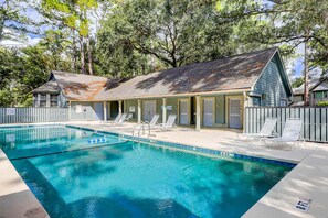 Pool - Golf Course-Adjacent Villa w/ Fast WiFi, Central A/C, Washer/Dryer, Shared Pool (Hilton Head)