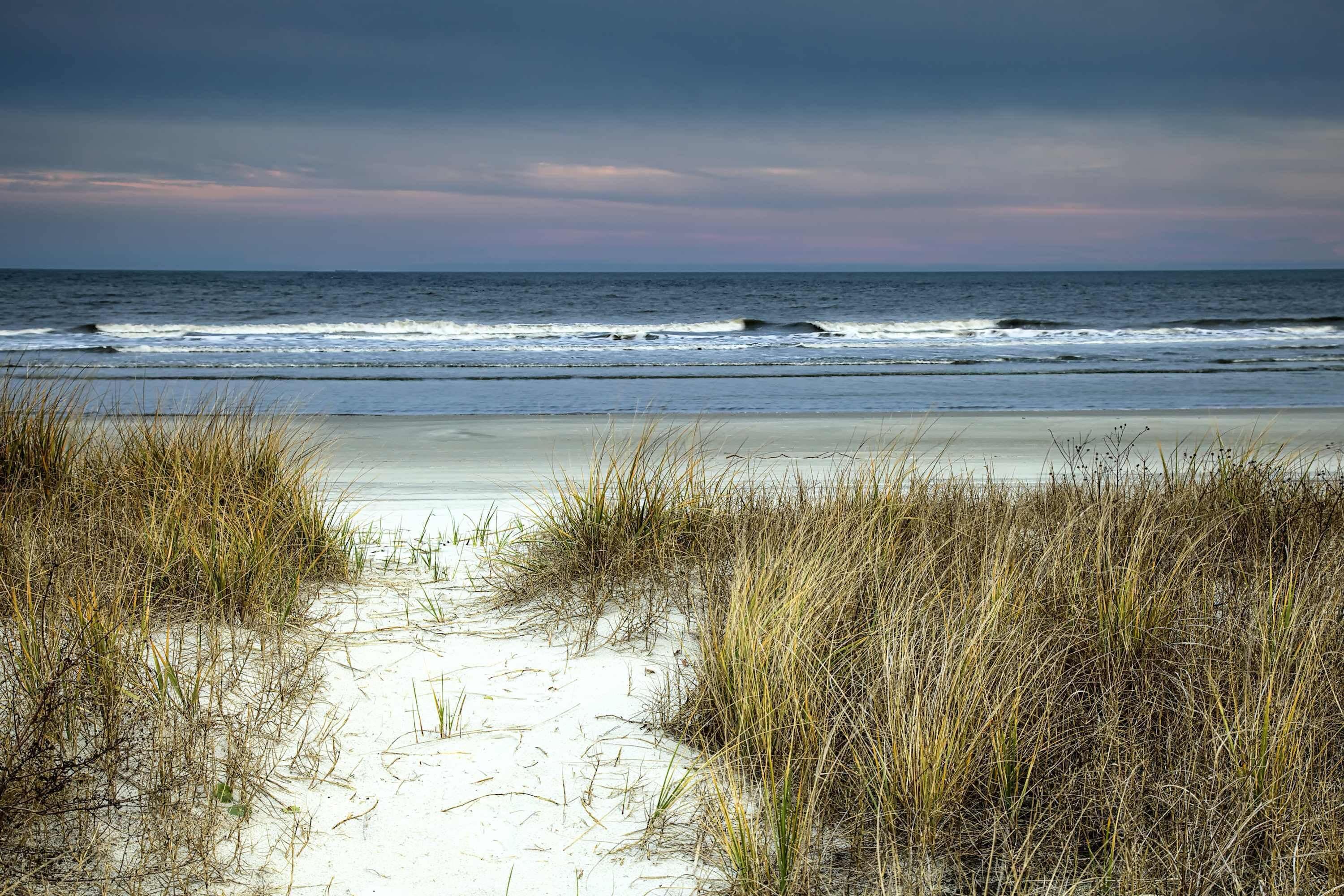 Vlak bij het strand