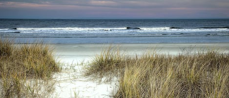 Vlak bij het strand
