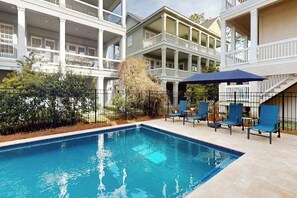 Pool - Spacious Deck, Hot Tub, Second Row To Beach & Brand New Private Pool & Spa (Hilton Head)