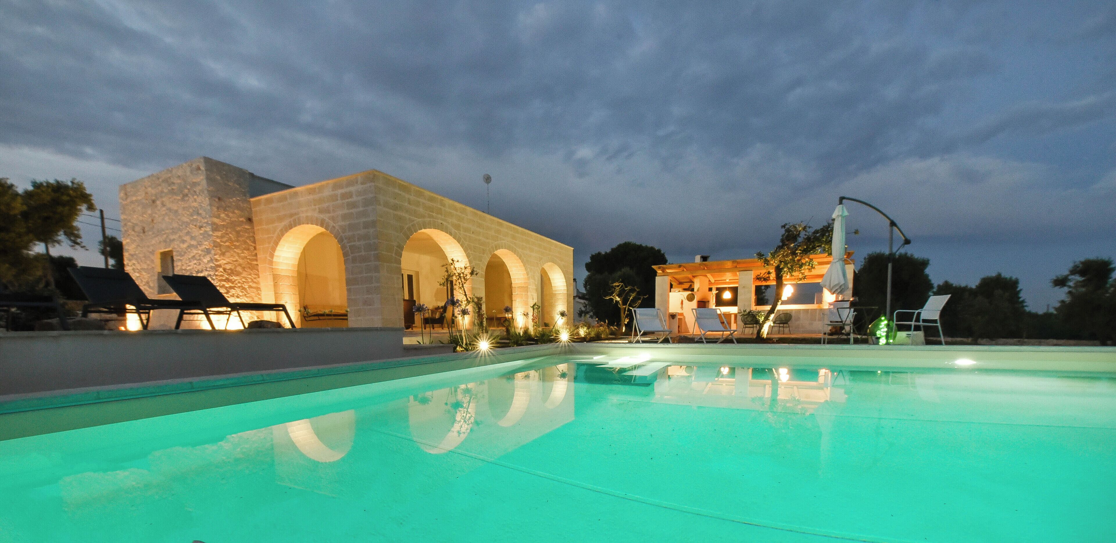 Piscine extérieure, piscine chauffée