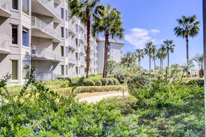 Property grounds - Oceanfront condo with pools, hot tubs, WiFi, washer/dryer, & central A/C (Hilton Head)