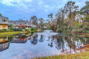 Property grounds - Serene villa with pool, beach access, tennis, central AC, & washer/dryer (Hilton Head)
