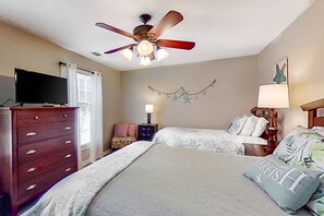 Desk, iron/ironing board, WiFi, bed sheets - Dog-Friendly Condo w/ Lagoon & Golf View, WiFi & Shared Pool - Walk to Beach (Hilton Head)