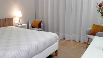 1 dormitorio, cuna de viaje, wifi gratis y ropa de cama
