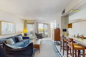 TV, DVD player, offices - Unique Lagoon-View Condo with Balcony & Spiral Staircase (Hilton Head)