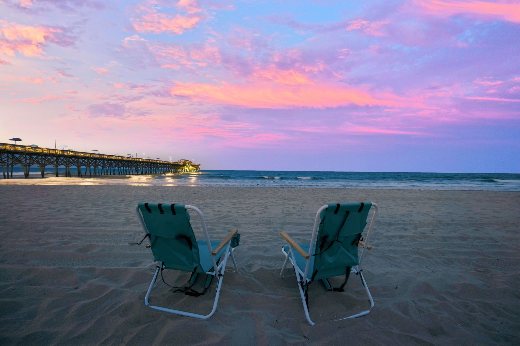 Beach nearby, sun loungers