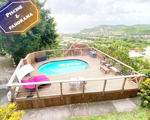 Outdoor pool - Sea view & private pool - peace and quiet at l'Anse à l'Âne (Les Trois-Îlets)