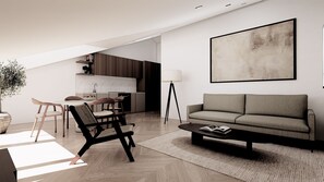 Living area - Lakeside Studios / The Penthouse (Konstanz)