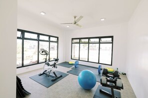 Fitness facility - Casa Mik Panglao Bohol Guesthouse and Tours - modern villa near white beaches (Dauis)
