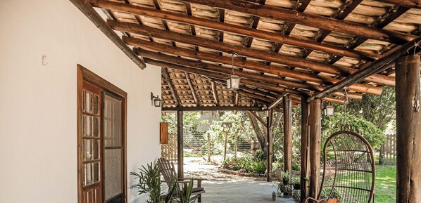 Terrace/patio - Sítio Simon com Piscina Privativa - SC (Imbituba)