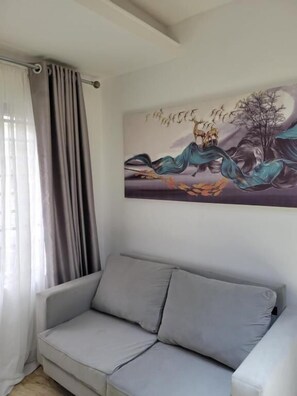 Appartamento, 2 camere da letto, aria condizionata | Area soggiorno