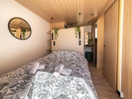 Chalé | 2 quartos, individualmente mobiliados, roupa de cama