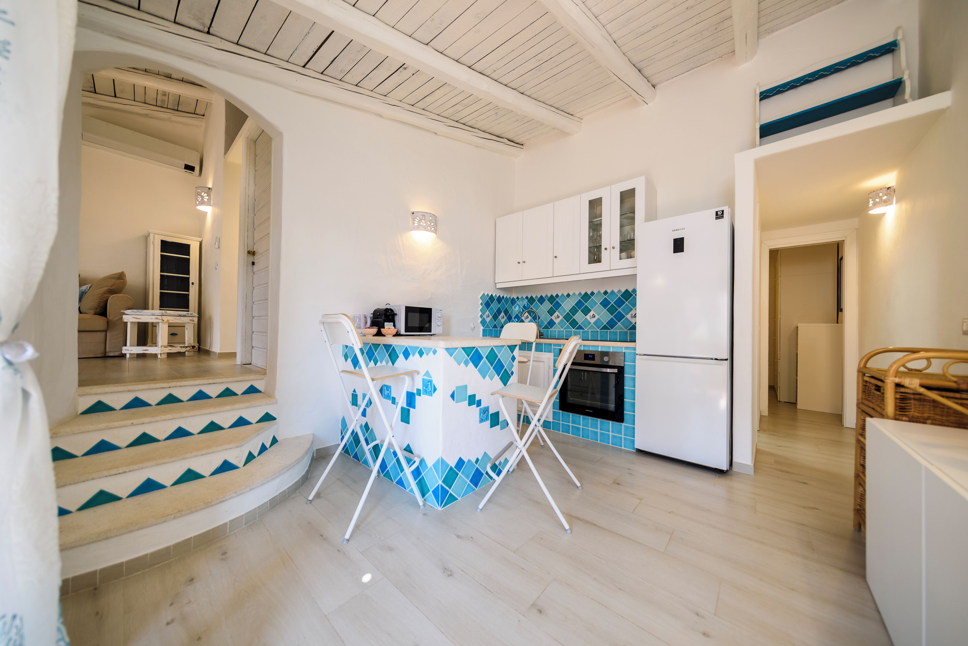 Traditional-Apartment, Balkon, Meerblick | Eigene Küche